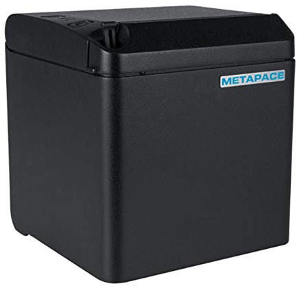 Metapace T-40 Bondrucker USB Ethernet 8 Punkte/mm (203dpi) Cutter schwarz Belegdrucker