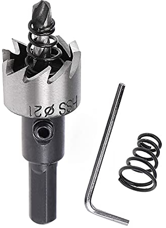 SagaSave 21 mm Forets en acier rapide - Scie cloche en carbure - Très résistant - Pour métal, acier inoxydable, cuivre, fer
