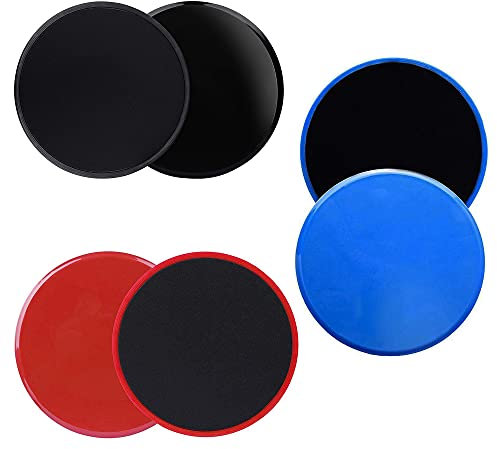6 Stück Fitness Disc Slides Fitness Gleitscheiben Gliding Discs Fitness Core Slider Gleitscheiben Sliders dauerhaft Verwendet für Fitness, Rumpfstärkung, Bewegungsregulierung, Yoga, Tanz(3 Farben)