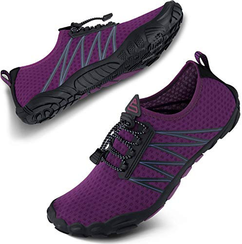 SEEKWAY Wasserschuhe Damen Herren Erwachsene Quick-Dry Aquaschuhe Barfuß für Strand Schwimmen Fluss Pool See Wandern Kajakfahren Surfen SP001 44EU