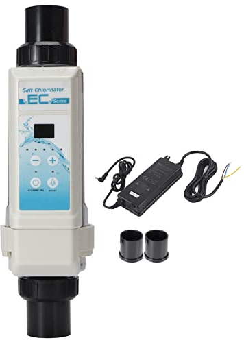 Jiawu Salzwasser Chlorinator, 8G/H Pool Salzwasser Salz Chlor Generatoren Elektrolyse Salz Chlorinator Gerät, Salzwasser Generator Chlorinator Salz Chlorierungssystem für Spas Swimmingpool