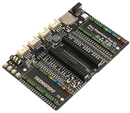 XICOOLEE Dual GPIO Expander für Raspberry Pi Pico, Zwei Sets externer Erweiterung, 2 x 20 Pin, Vier HY-2.0-4P Headers, vollfarbiges RGB, zum Anschluss weiterer Erweiterungsmodule