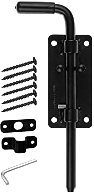 Gal Industrial Torriegel schwarz 220 mm, Türriegel Bolzenriegel Garagentore Bodenschieber, 1 Stück