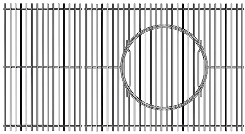 Outspark Gourmet BBQ System Grate Replacement Parts for Weber Genesis II 400 Genesis II LX 400 Series Grill,Cooking Grid for Weber Genesis II/LX E410 E435 E440 S410,66097 66089,Stainless Steel