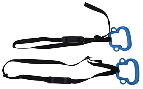 Demeras Gymnastikring, einfache Installation, Kinder-Gymnastikringe, Mehrzweck-Affenform, tragbar, ergonomisch, für Stangen(Blau)