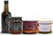 Escargots en sauce 550g (1) + Huile d'olive extra vierge 500Ml (1) + Queue de boeuf mijotée 640g (1) + Joues de porc au vin blanc 440g (1) Recette maison et artisanale. Conserves gourmandes. Pack 4.