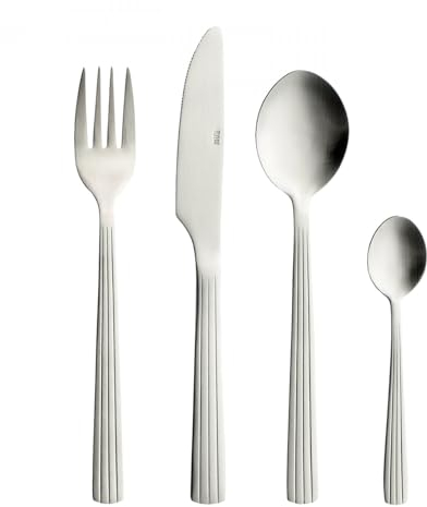 RAW - Cutlery 16 Stück Geschenkboxen - Matte Stahl (14662)