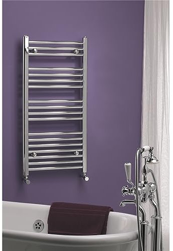 1200mm (H) x 400mm (W) - Vertical STRAIGHT- 25mm - Chrome - Bathroom Towel Rail - (Clifton Rail) -(1.2m x 0.4m)