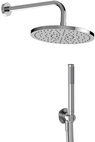 Ideal Standard - Idealrain, Kit doccia tondo 5 pezzi, Set accessori doccia per bagno, Cromato