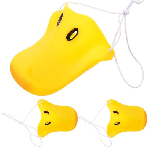 Ciieeo 3 piezas de nariz de pico de pato, accesorio de disfraz de nariz de pato, máscara de pico de pato, hocico de animal, boca de pato, divertida fiesta, Halloween, Mardi Gras, suministros de