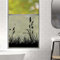 Sichtschutzfolie schwarz Schilf maritim Fensterfolie Fensterdeko Milchglasfolie Wiederverwendbar Sichtschutz, 55 cm hoch, 90 cm breit