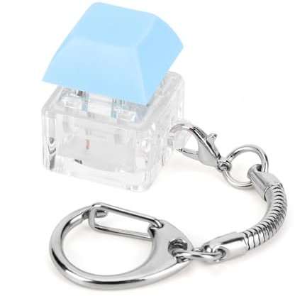 ARVALOLET Fidget Toys Keyboard Keyboard Decompression Toys 1 Key Mechanical Keyboard Keychain DIY Button Stress Relief Gifts Keyboard Fidget Toy for Adult To Relief Stress Pass The Time