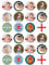 24 x Pre Cut Personalised Photo/Your Logo Cupcake Toppers Edible Premium Wafer Paper Multicoloured
