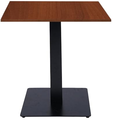 Liberoshopping Quadratischer Bartisch für Pub-Restaurants 70 x 70 cm mit Walnuss-Laminatplatte H 75