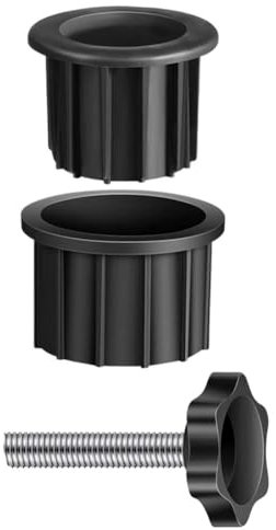 Senda Patio Parasol Umbrella Stand Replacement Parts, Parasol Hole Rings and 40mm Hand Knob Screw for Backyard Beach Deck Umbrella