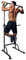 GYMFLEX Power Tower Workout Dip Station Klimmzugstange Liegestützstange, Multifunktions-Dip-Ständer mit Einstellbarer Höhe für Zuhause