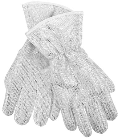 Healeved Long-lasting Reusable Dishwashing Gloves Kitchen Gloves for Food Preparation Heat Insulation Gloves Non-slip Household Cleaning Glove