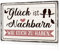 Putuo Decor Blechschild – Glück ist Nachbarn wie euch zu haben – Charmante Nachbarschafts-Deko