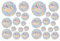 Yuannee Rainbow Window Sticker,26 PCS Round Rainbow Suncatcher Window Stickers Reusable Anti-Collision Bird Deterrent Decals with Prism Effect for Glass Privacy Home Decor Bird Protection