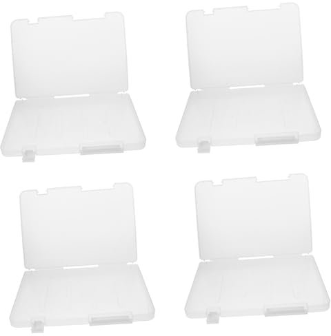 TOPBATHY File Storage Box Tragbare a5 Aufbewahrungsbox Aus Kunststoff 4Er Set Weiß Leicht FüR BüRo Und Zuhause Zum Organisieren Von Dokumenten Zeitschriften Und Scrapbook-Papier