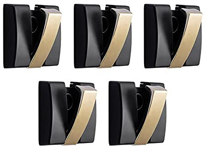 Kleiderstange, Garderobenständer mit 5 faltbaren Metallhaken zur Aufbewahrung zu Hause, an der Wand montierte Handtuchhaken für Mäntel, Schals, Taschen, Hüte und Schlüssel, Wandgarderoben-Organizer zu