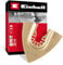 Original Einhell Hartmetall-Delta-Raspel 80mm (Langlebige Hartmetallbestreuung, Open Back Schnellwechselfunktion, Geeignet für Multitools)
