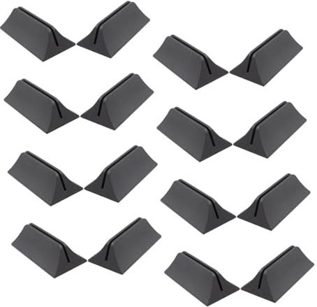 Parliky 16 Schwarze Schreibtisch Trennwandclips aus Abs mit 4,2mm Schlitz für Bohrfreie Montage und Stabile Basis für Büro und Schule