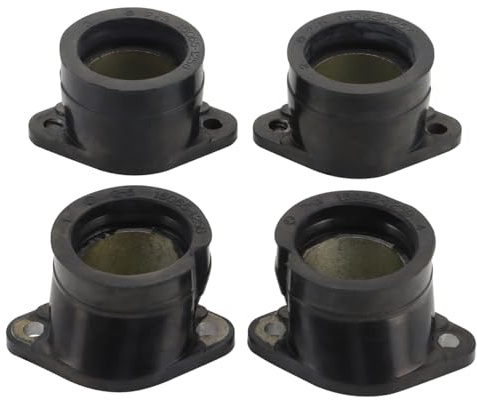 Gurtt Set collettore di aspirazione carburatore 4 pezzi - Manicotto in gomma, adattatore di interfaccia con guarnizione O-ring per Z750 GT 750 ZR750 ZR7 ZR7S Zephyr 750