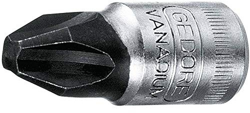 GEDORE Schraubendrehereinsatz 1/4 Zoll Kreuzschlitz PH 1, 1 Stück, IKS 20 1