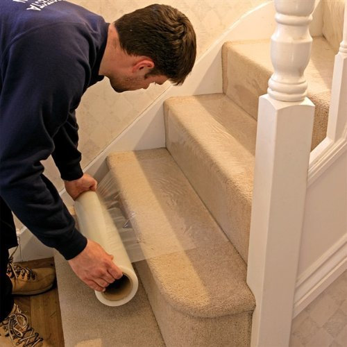 eXtreme Carpet Protector Film/Self Adhesive Various Sizes (100m length x 60cm width)