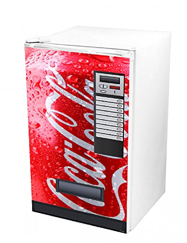 Oedim Stickers Fridge Wrap Cover for Vinyl Red Coke Vending Machine 82 cm x 61 cm | Strong Adhesive and Easy Application | Decorative Adhesive Sticker with Smart Design