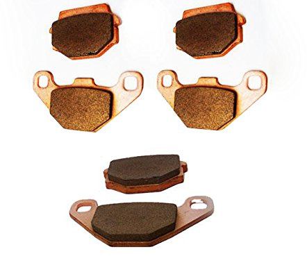 3x EBC Bremsbeläge VA+HA Ersatzteil für/kompatibel mit Dinli DL450RS DL901 06-09 Sintermetall