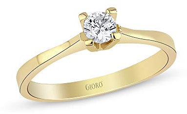 GIORO Verlobungsring Fiona in 585 Gold mit 0,10ct Brillant (52 (16.6))