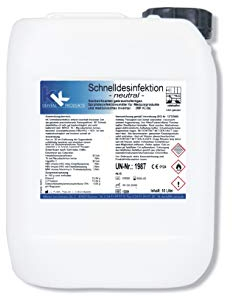 KK Schnelldesinfektion | 10 Liter Kanister | Duftrichtung: Neutral oder Lemon | Alkoholische Flächendesinfektion | VAH gelistet | Neutral