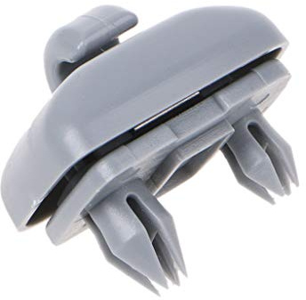 Qiulip 8U0857562 8E0857562 - Supporto in plastica per aletta parasole Au-di 2013 – 2015, colore: Grigio Grigio