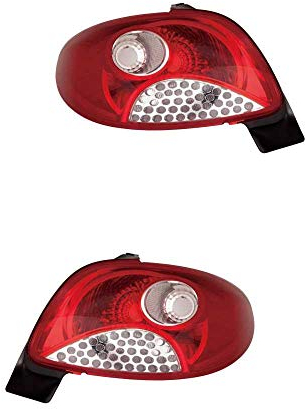 Rückleuchte Heckleuchte Set links & rechts rot PY21W P21W P21/5W ohne Lampenträger für Model 206+ T3E