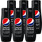 SodaStream Lot de 6 Concentrés Pepsi Zéro Sucres pour Machine à Eau Pétillante et Soda | Préparez jusqu'à 9 Litres de Pepsi en Quelques Secondes, Goût Original, 440ml