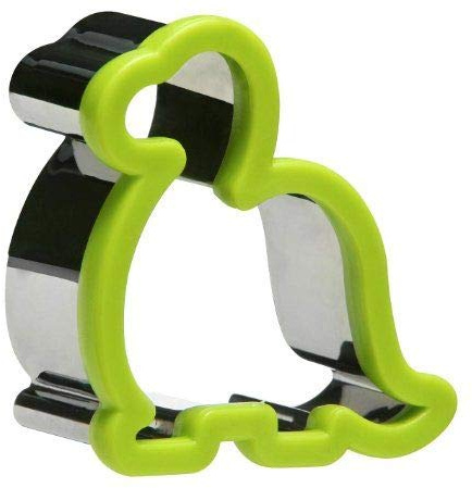 Ausstechform für Kekse, Sandwiches, Küchenhelfer, Backset, Formen für Kinder, Kekse, Gebäck, Teig, Kuchen, Kekse, Pfannkuchen, Lebensmittel, Edelstahl-Formen, Zubehör (Dino)