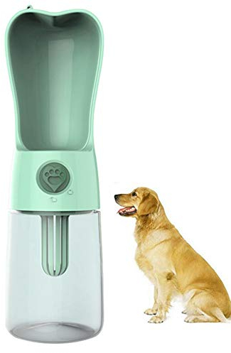 Gourde pour Chien Voyage Bouteille d Eau pour Chien Pet Voyage en Plein Air Distributeur d'eau Chien Potable Bouteille d'eau Green