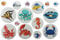 signodoo® Antirutsch-Motivaufkleber | Badewannen & Duschtassen Sticker für Kinder | ABS Bodenaufkleber | Selbstklebend | Antirutschbelag | Meeresbewohner