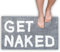 Get Naked Badematte – Grau Teppich Duschvorhang-Set lustige Badezimmerdekoration Schilder graue Badezimmerteppiche niedliche coole Badezimmerutensilien hellgraue Badezimmeraccessoires waschbar