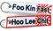 Foo Kin Fast & Hoo Lee Chit JDM Flight Tag Schlüsselanhänger DUB (2er Pack)