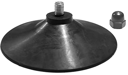 DANXQ Diamètre 10 cm Fort Ventouse à vis M8 en Caoutchouc Noir Solide, Ventouse de Sol de pour Sac de Sable de Boxe Vertical,4 PCS (M8-10CM-CAPNUT)