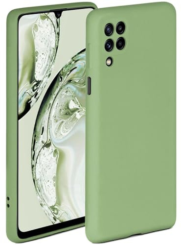 ONEFLOW Soft Case für Samsung Galaxy M32 Hülle aus Silikon mit Kameraschutz, Silikonhülle mit erhöhtem Schutz fürs Display, Backcover Schutzhülle, weiche Handyhülle, Grün