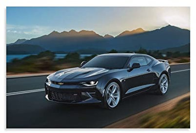 ASDSA Auto-Poster Chevrolet Camaro SS 2018, Leinwand-Kunst, Poster und Wandkunst, Bilddruck, modernes Familien-Schlafzimmer, Deko-Poster, 30 x 45 cm