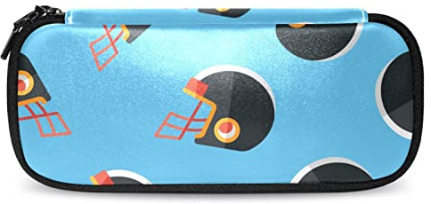 Estuche para casco de fútbol americano con gran capacidad para rotulador, bolsa organizadora, bolsa de maquillaje, para escuela, oficina, adulto, niña
