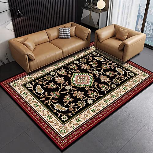 RUGMRZ Bettumrandung Teppich Vintage abstraktes Wohnzimmer komfortabel Teppich kinderzimmer Junge schwarz Kinder Teppich Jungen Teppich vorzimmer bettumrandung Teppich outdoorteppich200x300CM