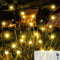 Acxilexy 6 Stück Solar Glühwürmchen Lichter Außen, 48 LEDs Wasserdicht Beleuchtung Glühwürmchen Licht, 8 modi, Fernbedienung, Weihnachten Schwingende Lichter für Weihnachten Garten Decor