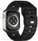 Cinturino sportivo compatibile con Apple Watch Ultra 2, 49 mm, 46 mm, 45 mm, 44 mm, 42 mm, per uomo, in silicone, impermeabile, per Apple Watch 10, 9, 8, SE 7, 6, 5, 4, 3, Ultra, nero