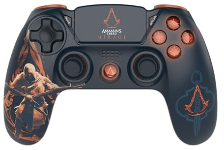 Assassin's Creed Mirage - Manette Sans Fil PS4 - Prise Jack - Boutons Lumineux - Silhouette
